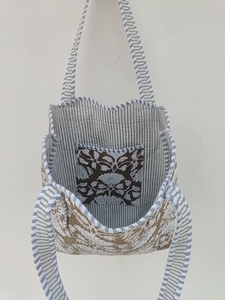 Bolsos de Mano de Algodón Acolchado Hechos a Mano en India, de Color Sólido, con Cierre de Cremallera, Ecológicos, de Gran Capacidad, para Compras de Mujeres - Product Image 2