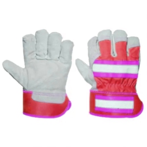 ถุงมือกันกระแทกคุณภาพพรีเมียมจากแคนาดา ผลิตจากหนังวัวแท้ สำหรับงานก่อสร้าง พร้อมการปกป้องมือและแขน - Product Image 4