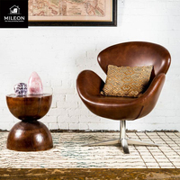 Fauteuil simple nordique en cuir et tissu, pivotant, relevable, pour hôtel, restaurant, négociation, ordinateur, détente, fauteuil en métal et flanelle