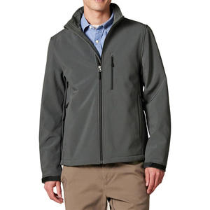 Custom Logo Design Winter Wear Softshell <b>Jacket</b> Men's Clothing Windproof <b>Fleece</b> <b>Lined</b> Zip Up Softshell <b>Jacket</b> - Product Image 3