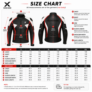 Veste de course en cuir pour homme X, manches longues, coupe-vent, toutes saisons, color-block, fabriquée à Sialkot, X Sports City XSC - Product Image 6