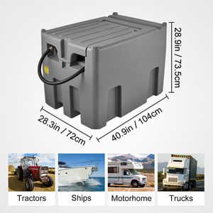 Tanque de Combustible Diésel Portátil de 116 Galones con Caudal de 10 GPM y Alcance de Elevación de 13.1 pies, Incluye Bomba de Transferencia Eléctrica de 12V - Product Image 3