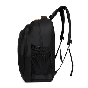 Unisex Casual Nylon Backpack Softback Zipper Closure <b>Waterproof</b> 20-37L Daily Use Arcuate Shoulder Strap Detachable Handle - Product Image 6