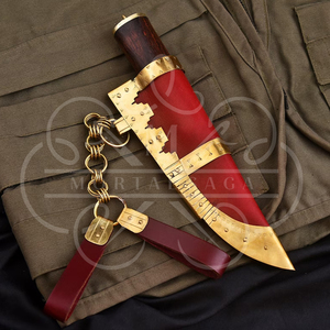 Cuchillo Birka Tradicional para Exteriores MORTAL SAGA, con Funda de Madera, Hoja de Damasco Pukkoo, Hecho a Mano, Estilo Escandinavo, para Supervivencia y Camping - Product Image 4