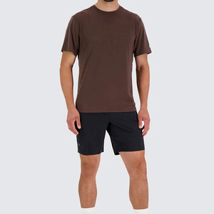 T-shirt à prix d'usine, vente chaude, séchage rapide, coupe ajustée, col en V, 100% coton, broderie de logo personnalisé, logo imprimé vintage - Product Image 3