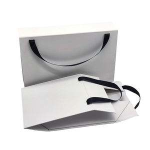 Custom Logo Pink Magnetic Folding Gift <b>Box</b> with Handle for Wigs - Product Image 6