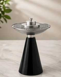 Support de brûleur à cône en gros pour Bakhoor, base en résine, porte-encens arabe au charbon d'oud, centre de table WONDER OVERSEAS WO-RBM-9003 - Product Image 3