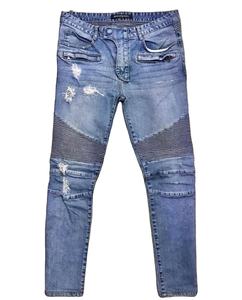 Pantalones Vaqueros Casuales de Moda para Hombre, Estilo Cargo Holgado con Botones, Jeans de Mezclilla para Hombre - Product Image 1