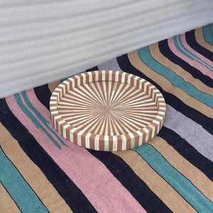 Plateau Feng Shui de Luxe Fait Main Écologique avec Incrustations en Os – Design Décoratif Élégant, Qualité Supérieure pour la Maison et la Cuisine (Idéal pour Servir) - Product Image 2