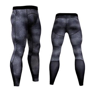 <b>Mens</b> Lightweight Casual Compression Leggings Seamless Gym Running Pants Stretch Workout Tights Quick Dry Sportswear Base Layer - Product Image 4