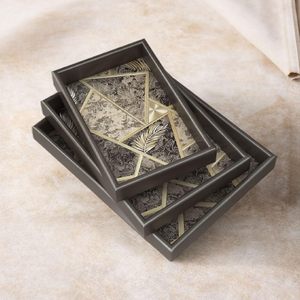 Royal Digital Printed Serving <b>Tray</b> Durable Wooden Serving <b>Tray</b> for Tea and <b>Snacks</b> Long Lasting Decorative Serving Platter - Product Image 3