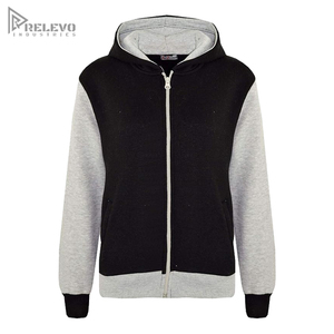 Conjunto Deportivo para Hombre en Dos Tonos, Negro y Gris, Sudadera con Capucha de Felpa de Algodón Personalizable, Pantalones Jogger Ajustados - Product Image 2