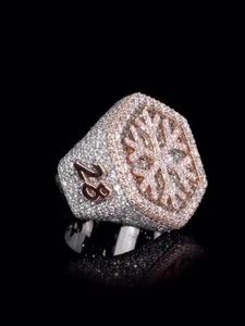 Premium 925 Sterling <b>Silver</b> Moissanite <b>Ring</b> with Modern Classic Traditional Bridal Wedding Design Fine Jewelry for Women <b>Men</b> - Product Image 2