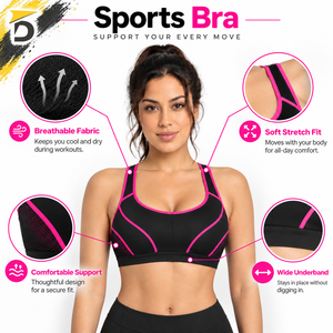 Sujetador deportivo que proporciona soporte flexible, tela suave y movimiento cómodo para entrenamiento y un estilo de vida activo diario. - Product Image 6