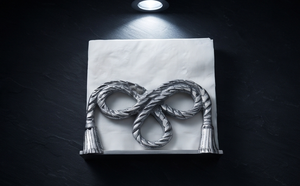 Porte-serviettes décoratif moderne en aluminium texturé moulé, article de vaisselle pour cuisine et salle à manger, lot en gros - Product Image 4