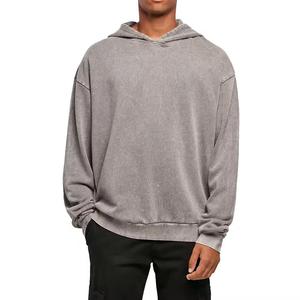 Sudadera con Capucha de Primera Calidad con Lavado Ácido, Serie Streetwear, Sudadera con Efecto Envejecido, Sudadera Vintage con Lavado a la Piedra - Product Image 1