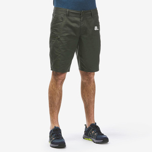 Pantalones Cortos Bermuda para Hombre, Color Gris Oscuro, Cintura Alta, Cierre con Cordón, Tela de Lona Transpirable, con Logotipo Frontal, Bolsillos Tipo Cargo, Estilo Casual - Product Image 1
