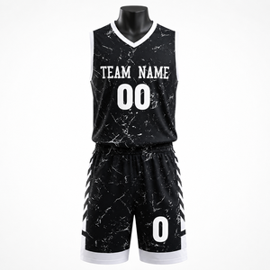 Conjunto de Uniforme de Baloncesto Personalizado, Jersey y Pantalones Cortos Sublimados, Malla Transpirable, Ropa de Equipo, OEM, ODM, Marca Privada, 100% Poliéster, Secado Rápido - Product Image 1