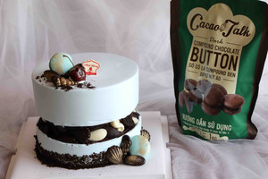 OEM Premium Halal de alta calidad al por mayor Proveedor Oscuro Compuesto Botón de chocolate Snack Sabor agridulce 1KG 5KG 10KG Cacao Talk - Product Image 4