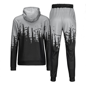 Conjunto Deportivo Personalizado de Alta Calidad para Hombre, OEM, Transpirable, con Capucha, de Poliéster y Algodón, para Invierno, Informal - Product Image 3