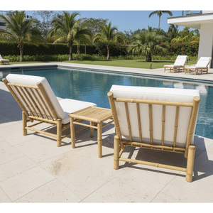 GOLcompany Traditional <b>Foldable</b> Bamboo Sofa <b>Chair</b>-Natural/Honey/White Colors for Living Room Apartment Dining Room Furniture - Product Image 2