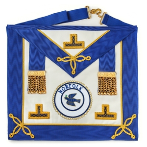 Tablier et insigne de cérémonie maçonniques de qualité supérieure, articles de régalia maçonniques en ligne - Product Image 1