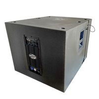 Subwoofer actif en alliage de titane néodyme super haute puissance 120W, système de sonorisation PA professionnel, connectivité XLR, contreplaqué de bouleau