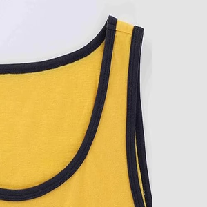 Unisex <b>Mens</b> Contrast Trim <b>Tank</b> <b>Top</b> Sleeveless Athletic Vest Lightweight Breathable Summer <b>Gym</b> Wear Soft Fabric Casual Style - Product Image 6