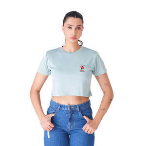 Top Corto para Mujer, Diseño Básico, Corte Elegante, Material Transpirable y Refrescante, Estilo Moderno para Adolescentes - Product Image 1
