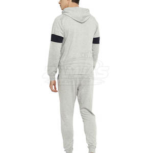 ออกแบบชุดวอร์มผ้าฟลีซสำหรับผู้ชาย ชุดออกกำลังกายวิ่ง บริการ OEM ชุดวอร์มผ้าฟลีซผู้ชายแบบเรียบ ระบายอากาศได้ดี น้ำหนักเบา - Product Image 3