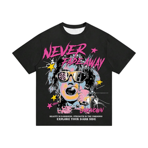 Camisetas de Hombre al por Mayor 100% Algodón, Estilo Hip-Hop Vintage, Oversize, Unisex, Impresión DTG, Personalizadas por Delante, Ropa Urbana para Hombre - Product Image 1