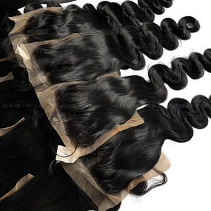Venta al por mayor de pelo humano ondulado del cuerpo trama de color natural pelo virgen vietnamita cutícula alineada de calidad superior - Product Image 5