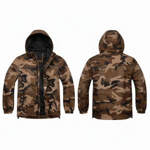 Breathable Custom Logo Waterproof <b>Camo</b> Hooded <b>Jacket</b> Windproof Outdoor Winter Coat Lightweight Casual Rain Resistant <b>Jacket</b> - Product Image 3