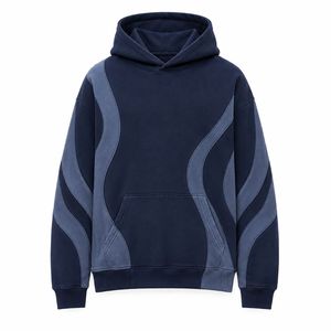 Sudadera con Capucha Extra Grande para Hombre, Ecológica, 400g, Diseño Color Block, Felpa de Algodón, Informal, para Invierno - Product Image 5