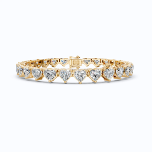 Pulsera de tenis de moissanita con corte de pera en oro rosa, elegante y lujosa, con apariencia de diamante, joyería llamativa para mujer - Product Image 4