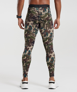 Nuevos Leggings Deportivos de Secado Rápido para Gimnasio, de Algodón/Fibra de Bambú, Compresión para Correr, Personalizables para Hombre - Product Image 3