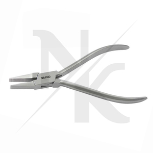 Flat Nose Plier Serrated Jaws Matt Finish 115mm Stainless Steel <b>Wire</b> Bending <b>Crafting</b> Pliers Jewelry Making Fishing Circlip Tool - Product Image 3