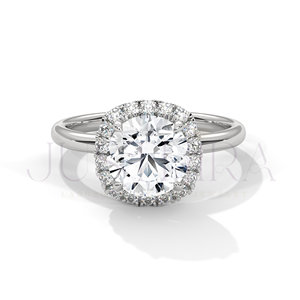 Anillo de diamantes solitario de corte redondo más vendido para uso diario, oficina y estilo elegante, anillo de compromiso y boda para él. - Product Image 2
