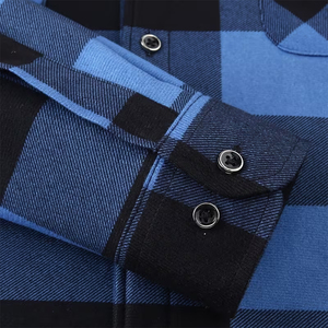 Adult Men's <b>Flannel</b> Plaid <b>Jacket</b> Check Button Up Top Classic Casual Wear Fancy <b>Flannel</b> <b>Jacket</b> With Two Pocket - Product Image 5
