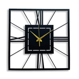 Luxury Black Iron Metal Vertical <b>Wall</b> <b>Clock</b> Modern Design Wedding <b>Decorative</b> Homeware Wholesale From India Manufacturer Exporter - Product Image 3