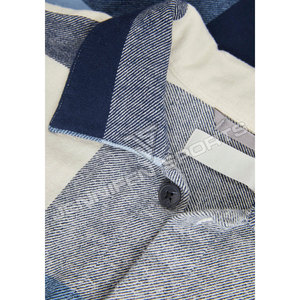 เสื้อเชิ้ตแฟลนเนลผู้ชายแฟชั่นล่าสุด ผ้าขนสัตว์ 100% แขนยาว สวมใส่สบายสำหรับฤดูหนาว ขายส่ง OEM คุณภาพสูง รับผลิตตามแบบ กันยับ - Product Image 2