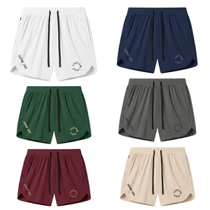 Pantalones Cortos Deportivos Personalizados para Gimnasio y Entrenamiento para Hombre, Transpirables, de Secado Rápido, Cintura Elástica, Malla Sólida, Cómodos para el Verano - Product Image 1