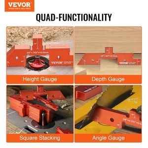 Set di 14 Barre di Regolazione in Alluminio Durevole per Tavolo Router, Misurazioni di Profondità, Altezze e Angoli, Include Calibri - Product Image 2