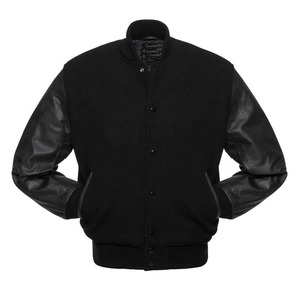 High Quality Wool Leather Outdoor <b>Jacket</b> for <b>Men</b> Plus Size Best Custom Satin Varsity <b>Jacket</b> Breathable and for - Product Image 1