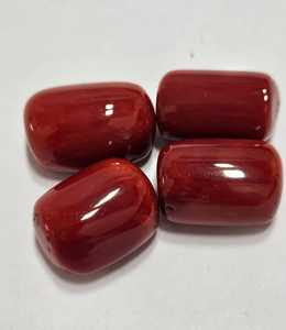 พลอยปะการังแดงธรรมชาติจากอิตาลี รูปทรงคาโบชอง คุณภาพดี พลอยเม็ดเดี่ยวสำหรับทำเครื่องประดับ - Product Image 1
