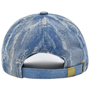 Casquettes de baseball classiques délavées à 6 panneaux, ajustables, avec broderie personnalisée, effet délavé à l'acide, pour hommes, en vente - Product Image 3