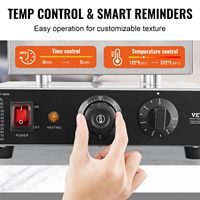 Máquina Comercial Eléctrica para Hacer Poffertjes/Dorayaki, 9 Unidades, 9 Agujeros, 76mm de Diámetro, 850W