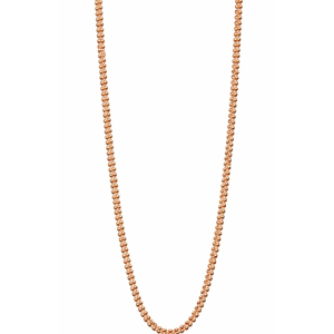 Collier à chaîne à billes en or rose massif 18 carats – Bijoux classiques et minimalistes pour femmes - Product Image 3