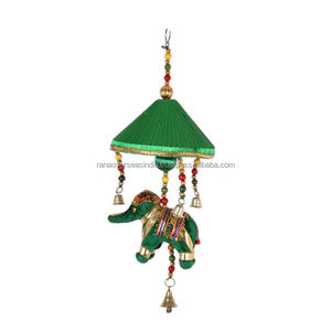 Meilleur vendeur Décoration murale faite à la main Éléphant suspendu et cloches Carillons éoliens en coton Convient pour l'extérieur et l'intérieur - Product Image 5