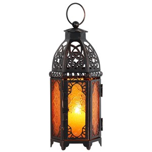 Lanterne artisanale en acajou avec verre de cristal |   Lanterne décorative en bois de luxe en gros - Product Image 5